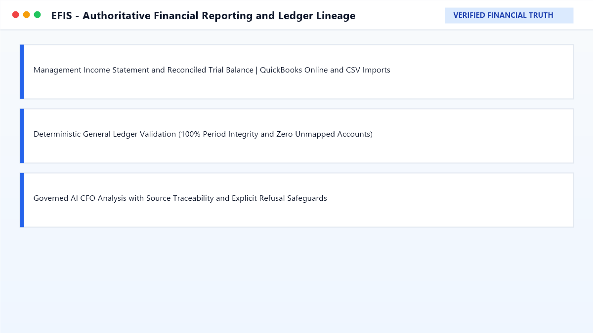 EFIS Authoritative Financial Reporting View