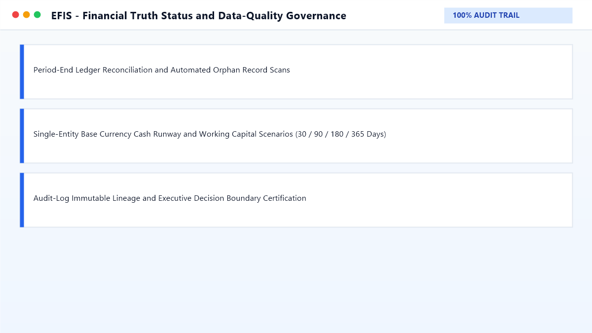 EFIS Financial Truth Status Tab